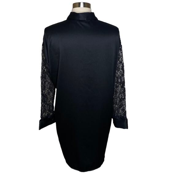 Vintage Victoria's Secret Gold Label Lace Button Up Shirt Dress Women's Small - Picture 2 of 10